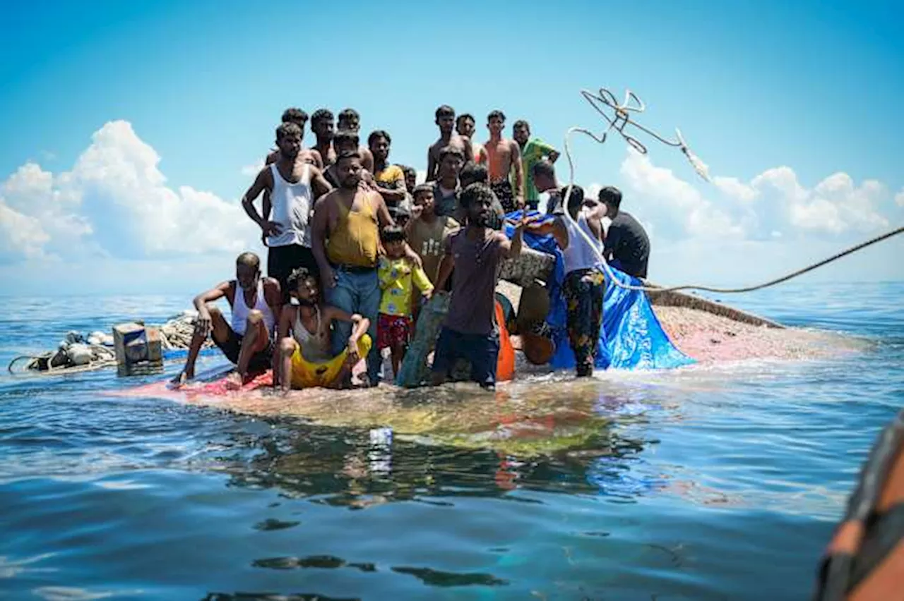 Sri Lanka Navy Rescues Over 100 Rohingya Refugees