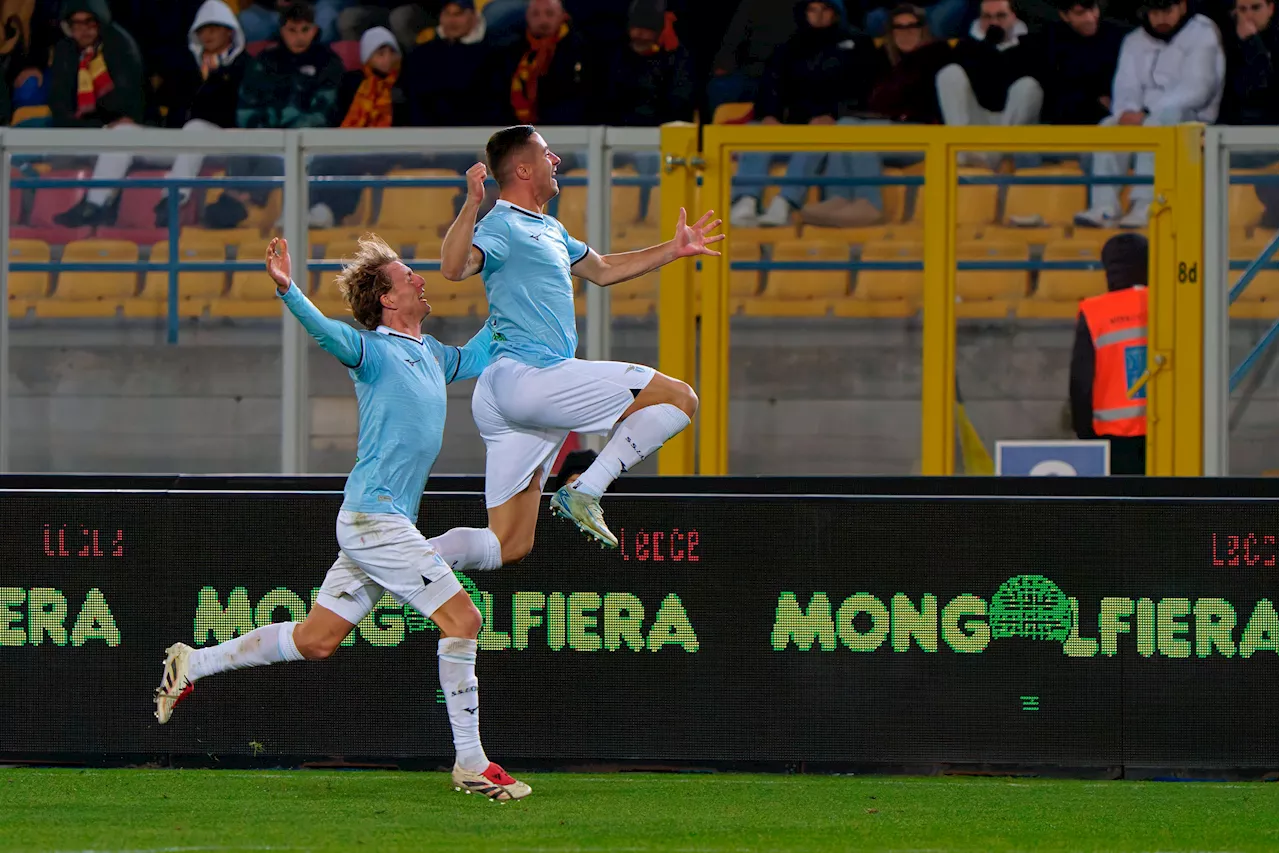 Lecce-Lazio 1-2: gol, partita