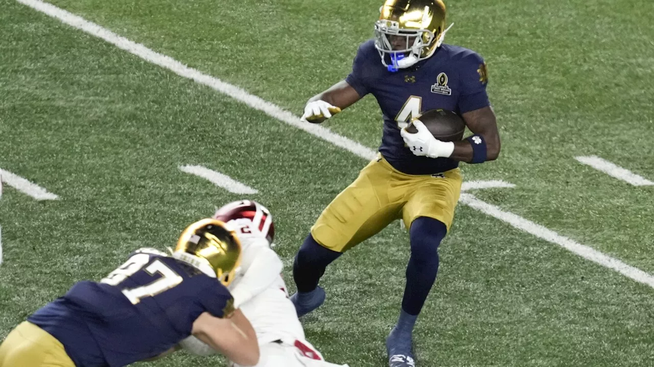 Jeremiyah Love overcomes injury and illness to propel Notre Dame into 1st Sugar Bowl since 2007