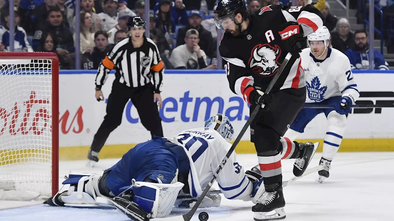 Murray stops 25 shots in first start in 21 months, Maple Leafs hand Sabres 12th straight loss, 6-3