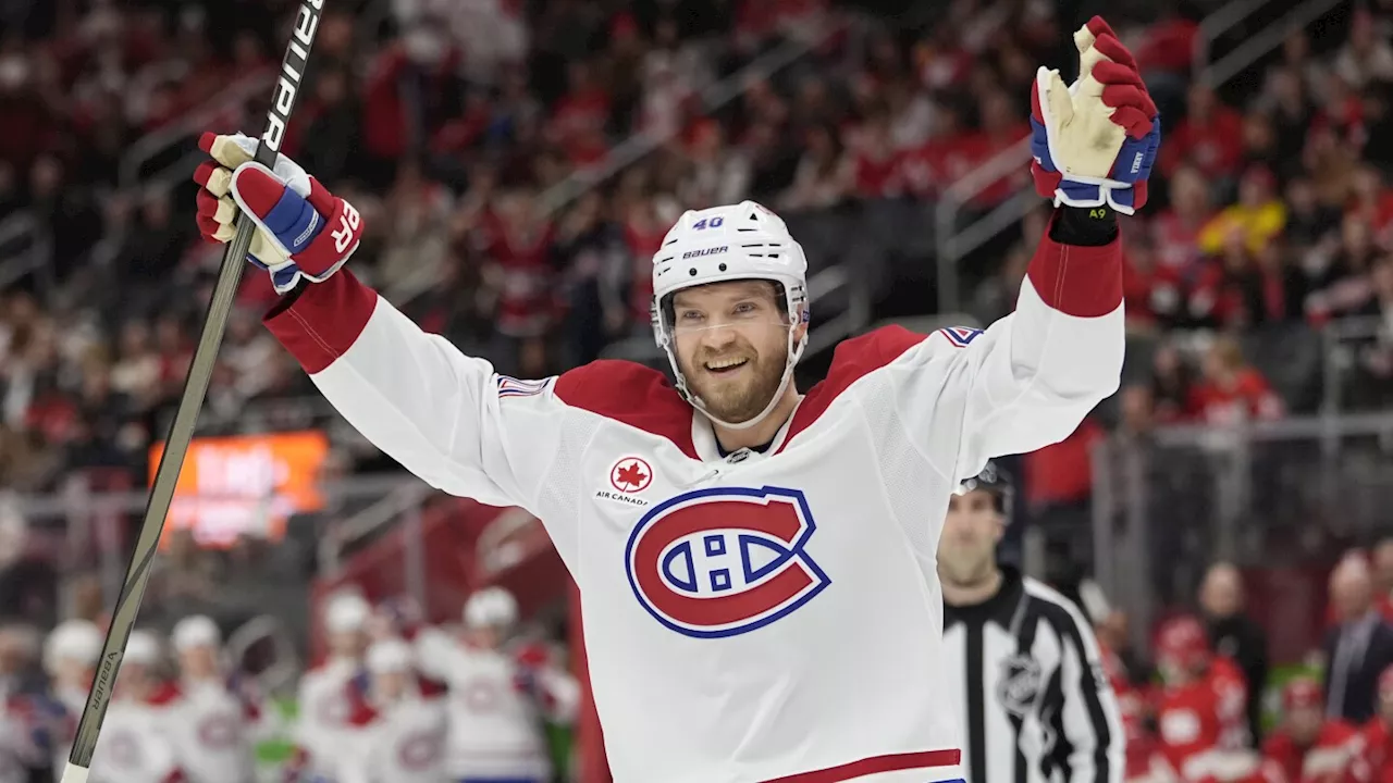 Patrik Laine's power-play goal lifts Canadiens past Red Wings 4-3