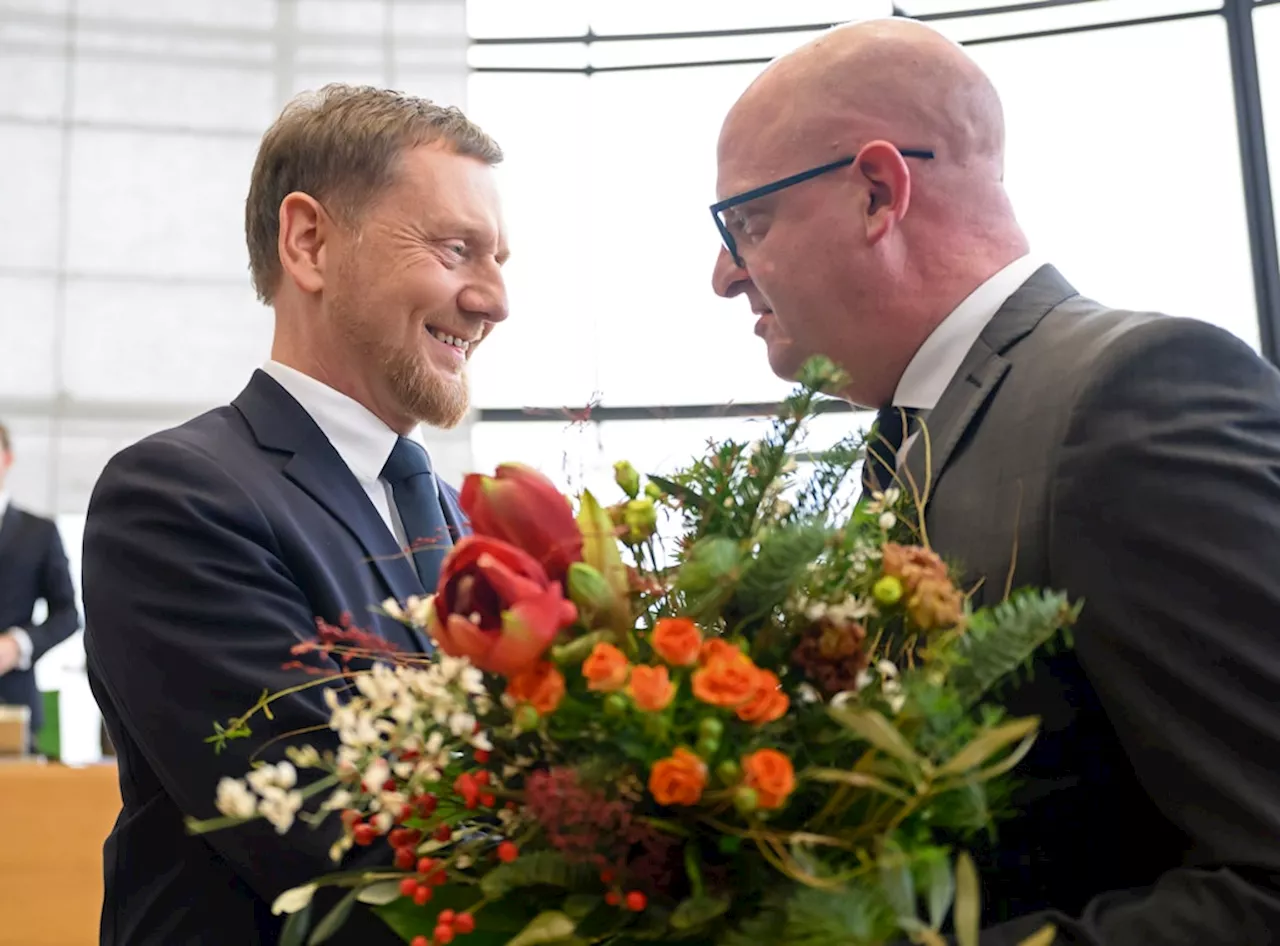 Sachsen: Ministerpräsident Michael Kretschmer im zweiten Wahlgang wiedergewählt