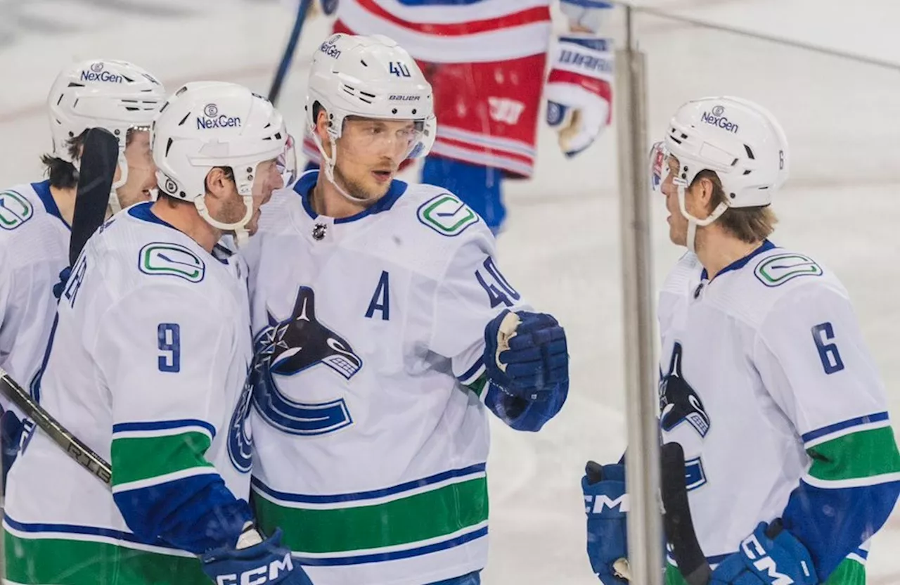 Why did the Canucks split up Miller and Pettersson on the power play?