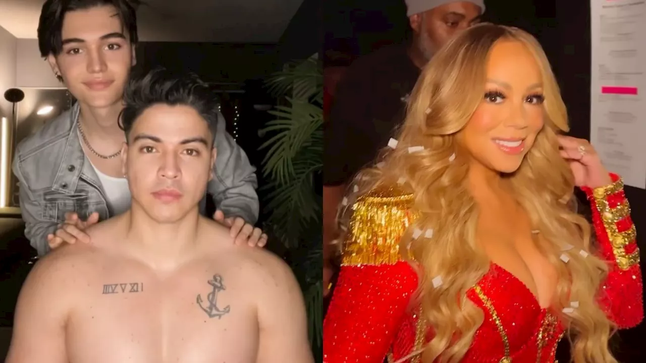 Maquiador transforma namorado em versão musculosa de Mariah Carey; veja