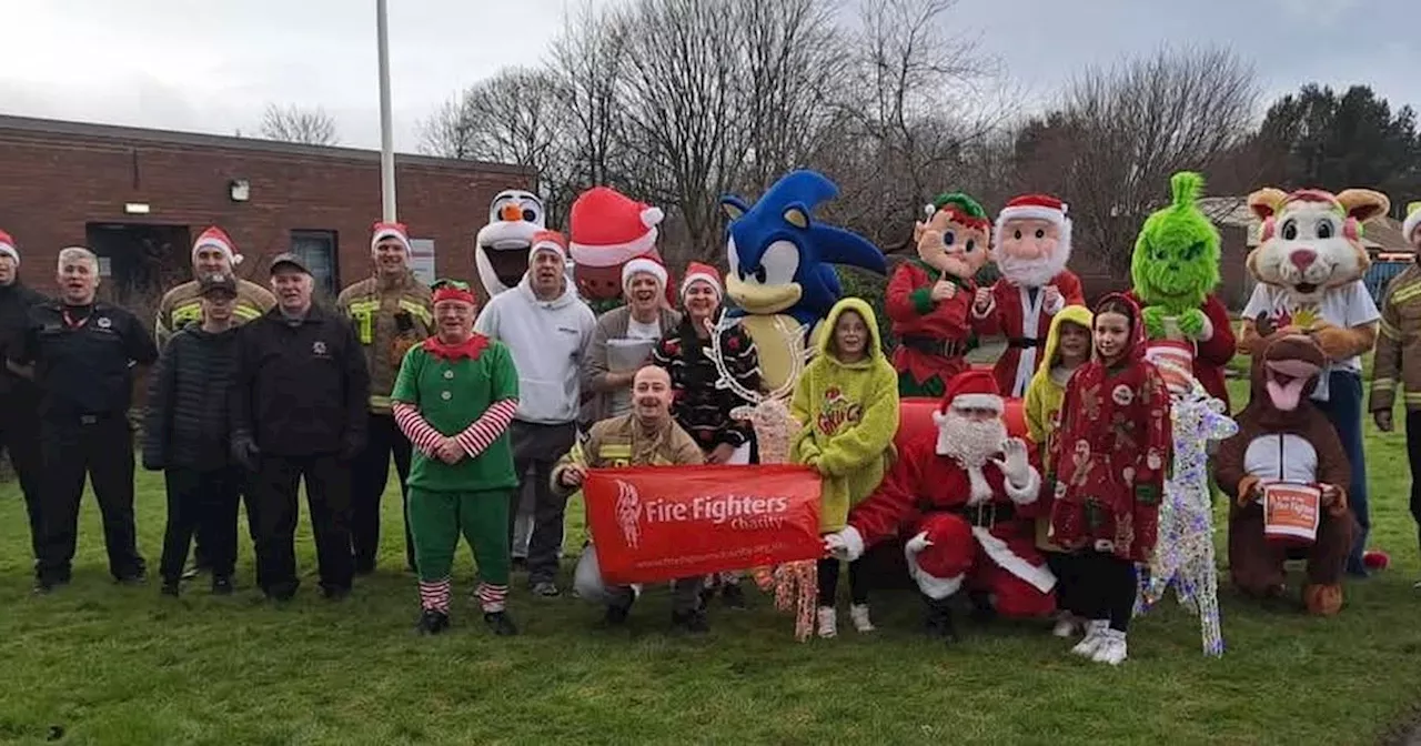 Ayrshire firefighters organised free Santa's grotto drive thru