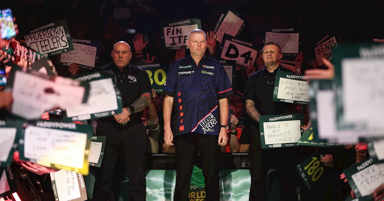 Raymond van Barneveld suffers Ally Pally walk on malfunction