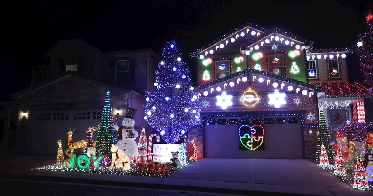 Aurora man decorates home with 110,000 lights to raise money for Autism Society of Colorado