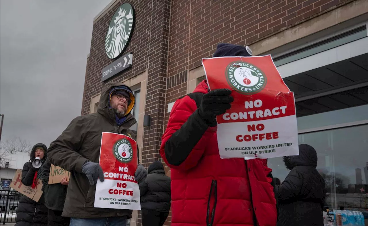 En víspera de Navidad, trabajadores de Starbucks inician huelga; exigen mejoras en salario y condiciones laborales