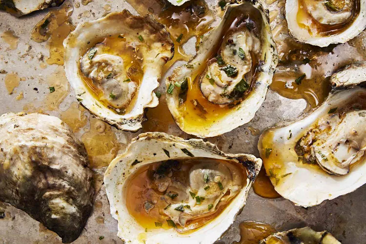 Grilled Oysters with Spicy Tarragon Butter