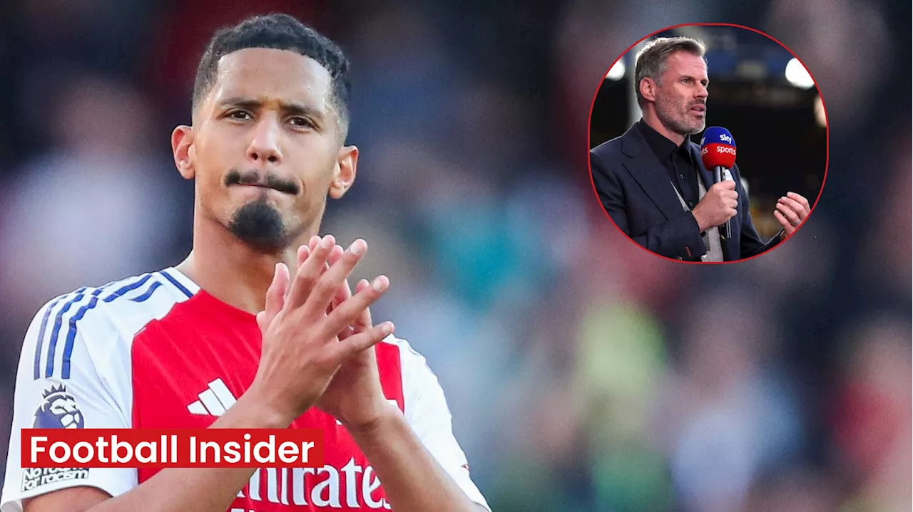 Jamie Carragher hammers ‘awful’ Arsenal star William Saliba vs Crystal Palace