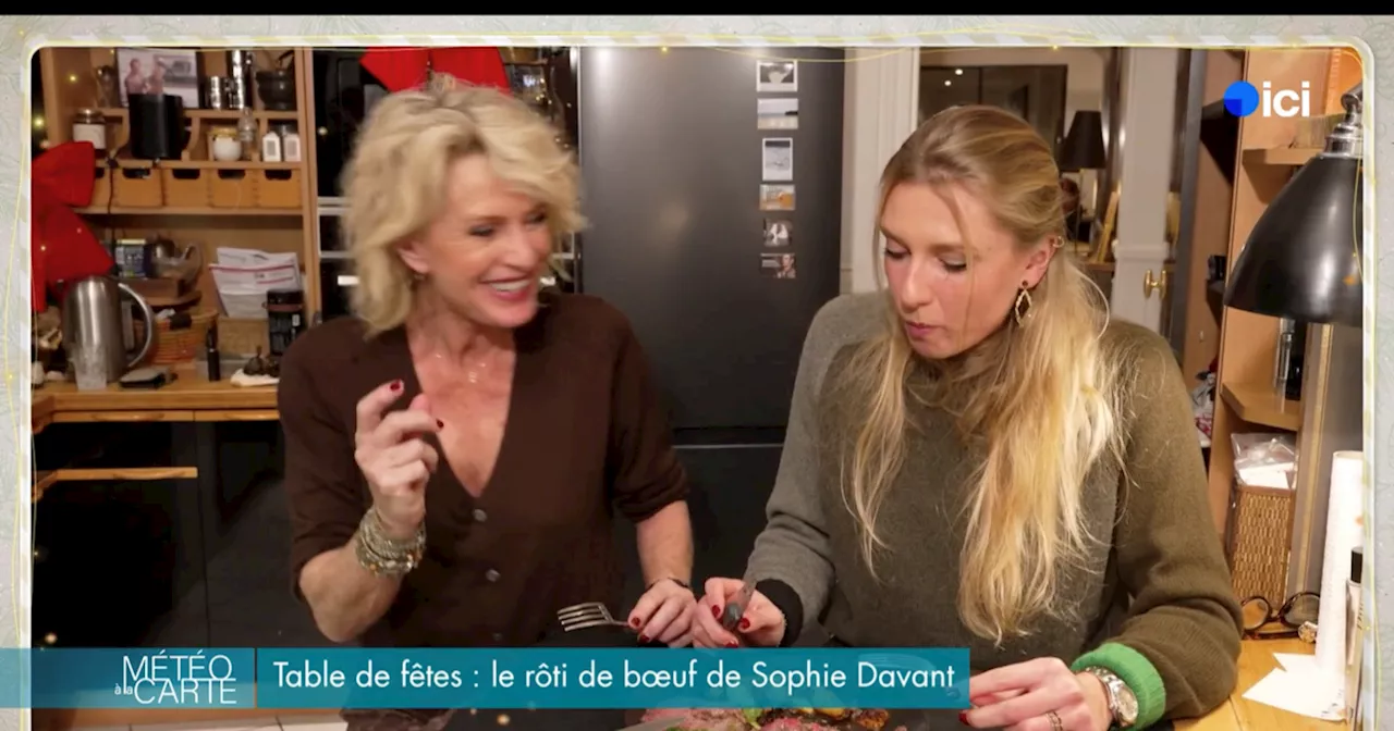 Depuis sa cuisine parisienne, Sophie Davant confie les secrets de sa recette de Noël : on salive !