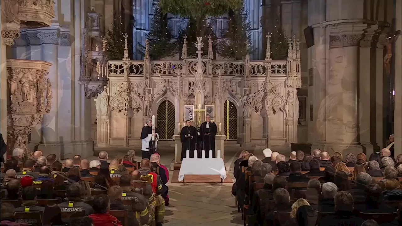 Emocionante misa en tributo a las víctimas del atropello múltiple en Magdeburgo