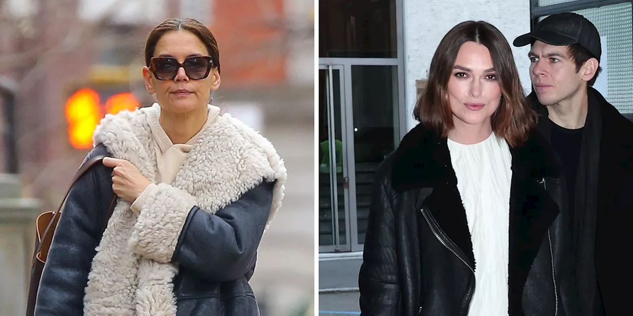 Keira Knightley and Katie Holmes Made Winter’s Most Over-the-Top Trend Totally Wearable