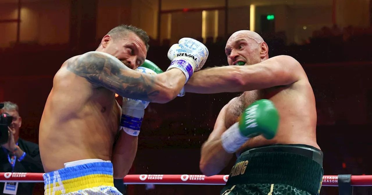 What time and TV channel is Oleksandr Usyk v Tyson Fury on tonight?