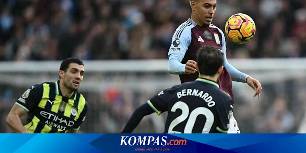 Hasil Aston Villa Vs Man City 2-1: Emery Tambah Luka Guardiola