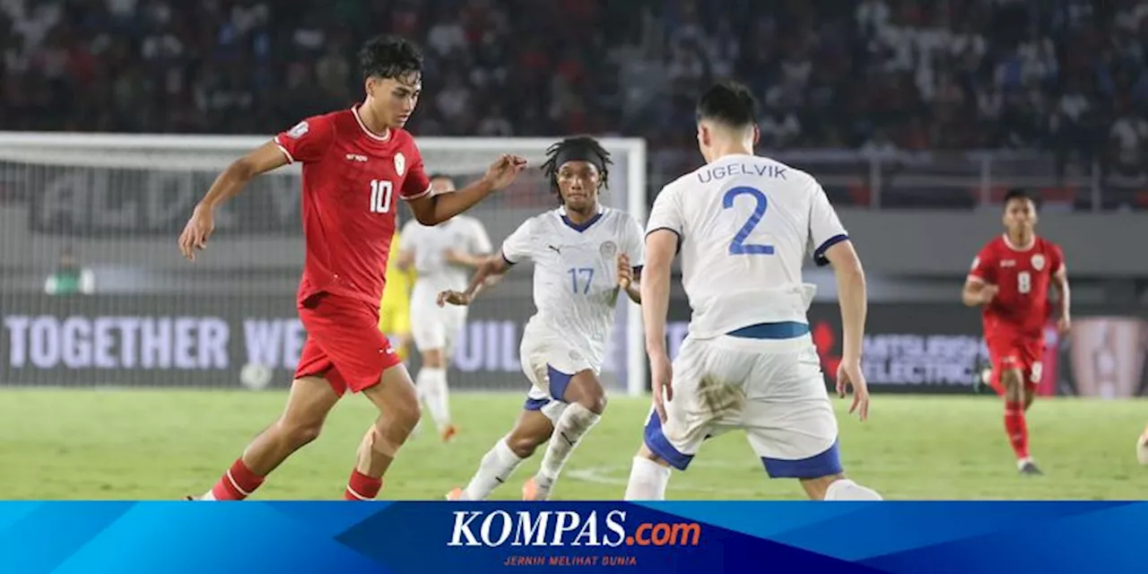 Live Indonesia Vs Filipina 0-1, Cahya Gagalkan Peluang Emas Azkals