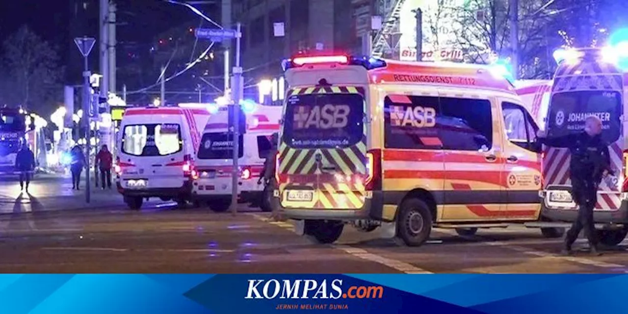 Mobil Tabrak Kerumunan Pasar Natal Magdeburg Jerman, 80 Orang Luka-luka