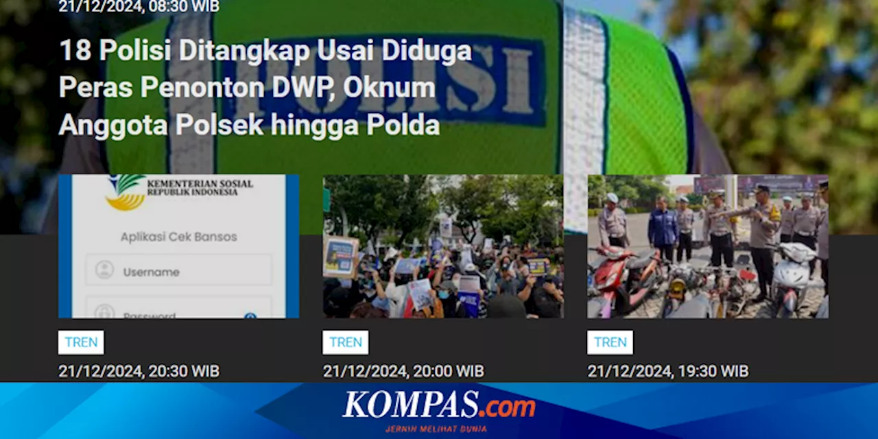 [POPULER TREN] Dugaan Pemerasan Penonton DWP oleh Polisi | Air Fryer Disebut Bisa Kumpulkan Data Pengguna