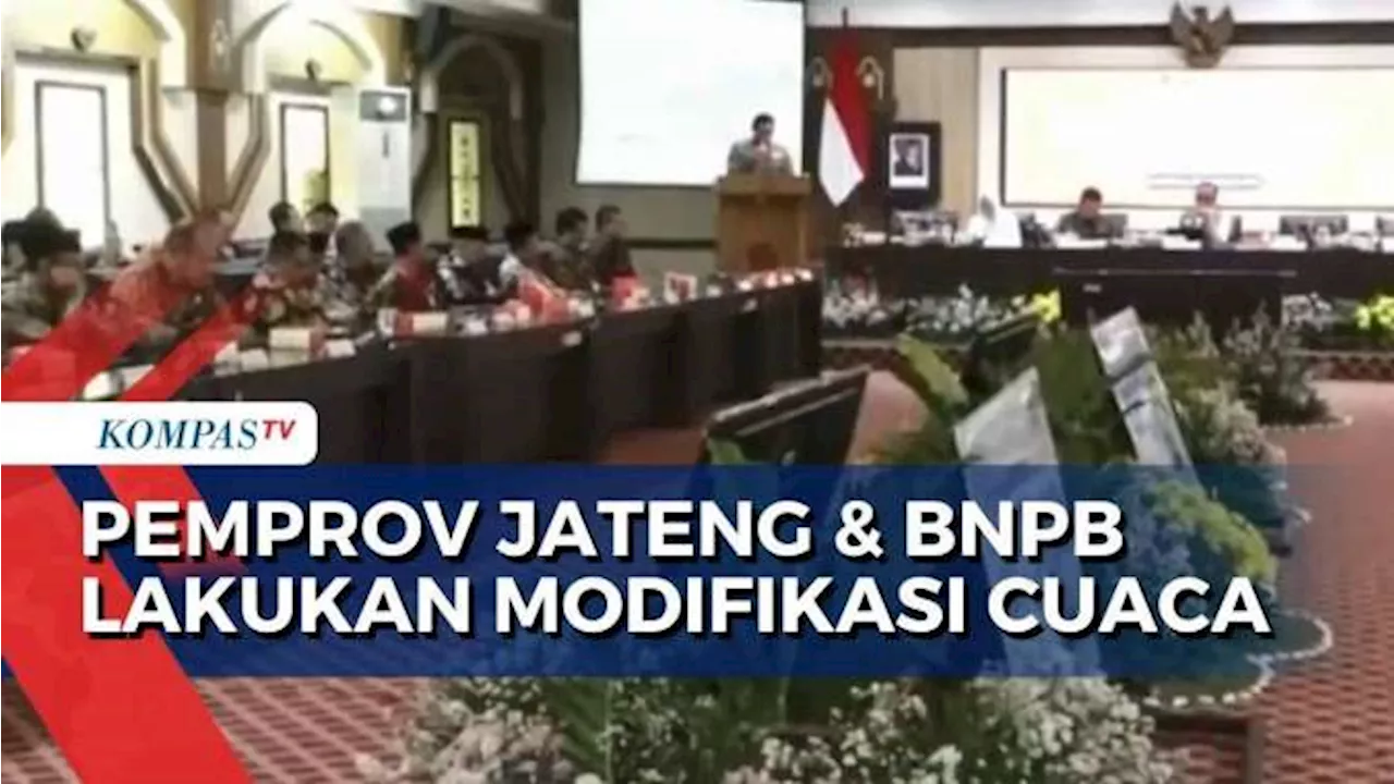 Pemprov Jateng dan BNPB Lakukan Modifikasi Cuaca untuk Kendalikan Curah Hujan