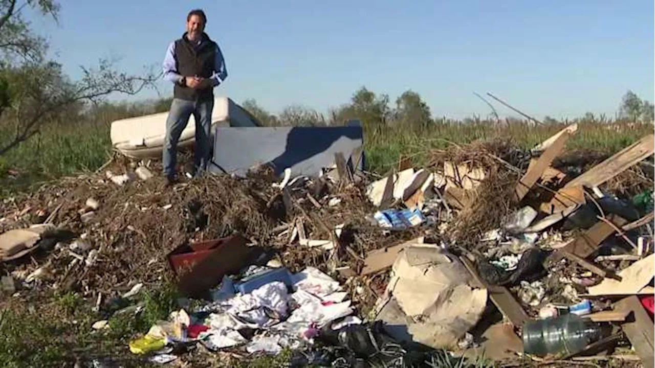 Neglected area near NRG Stadium continues to be overrun by trash, residents say city response is lacking