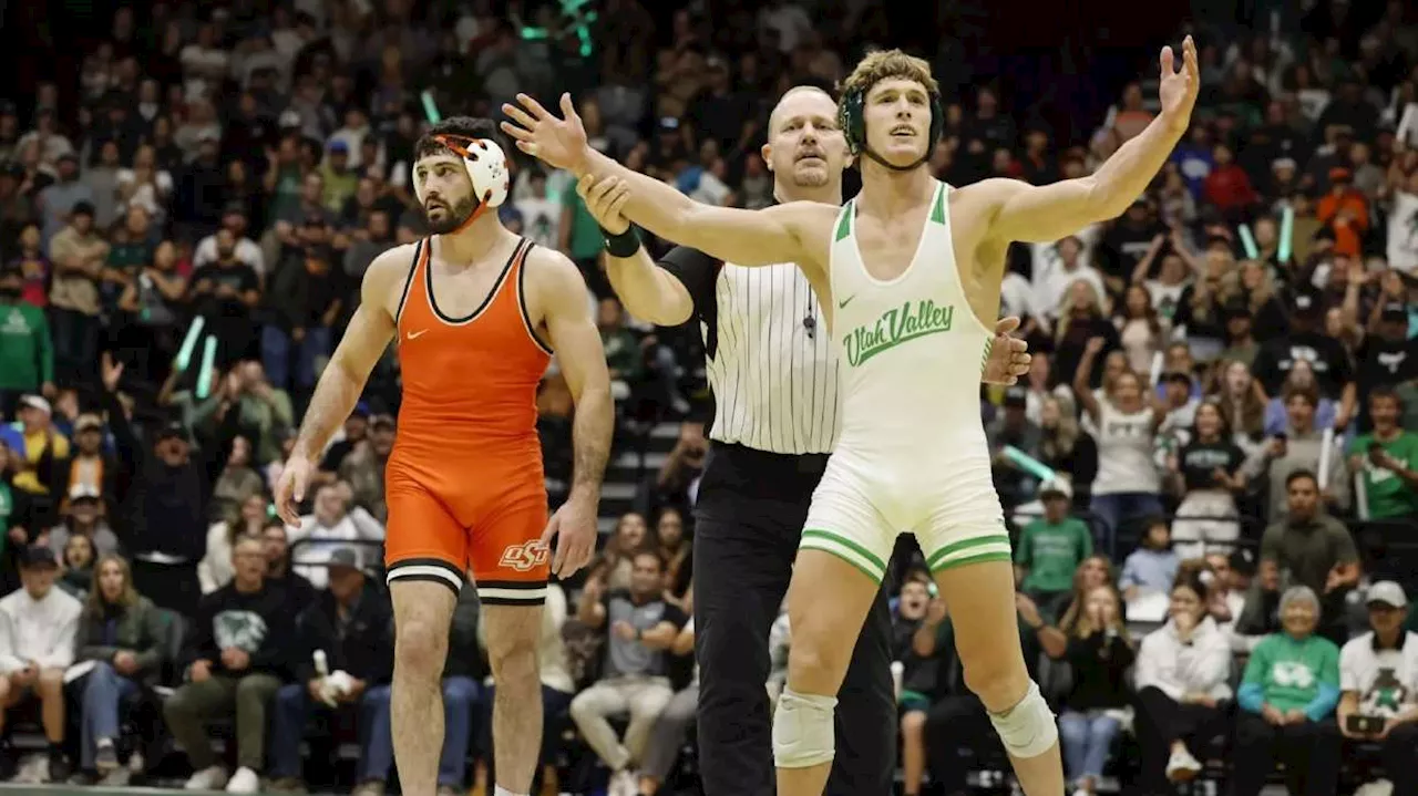 Utah Valley out to build wrestling contender, and 1 hometown hero already is