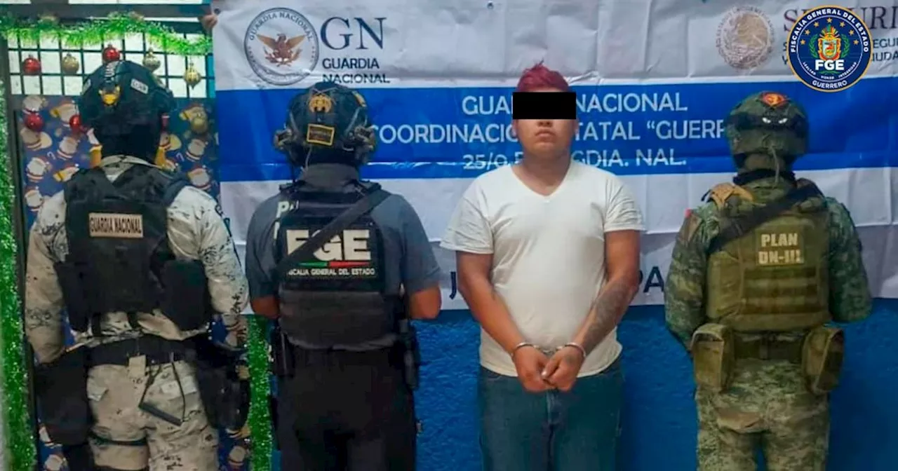 Detienen a Juan ‘N’, alias ‘La Calandria’, por homicidio de tres personas en Acapulco