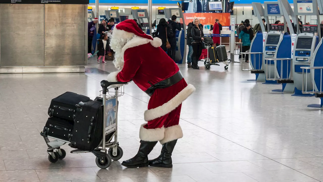 Christmas getaway chaos as Heathrow Airport axes 90 flights & delays 200 due to ‘severe gales’