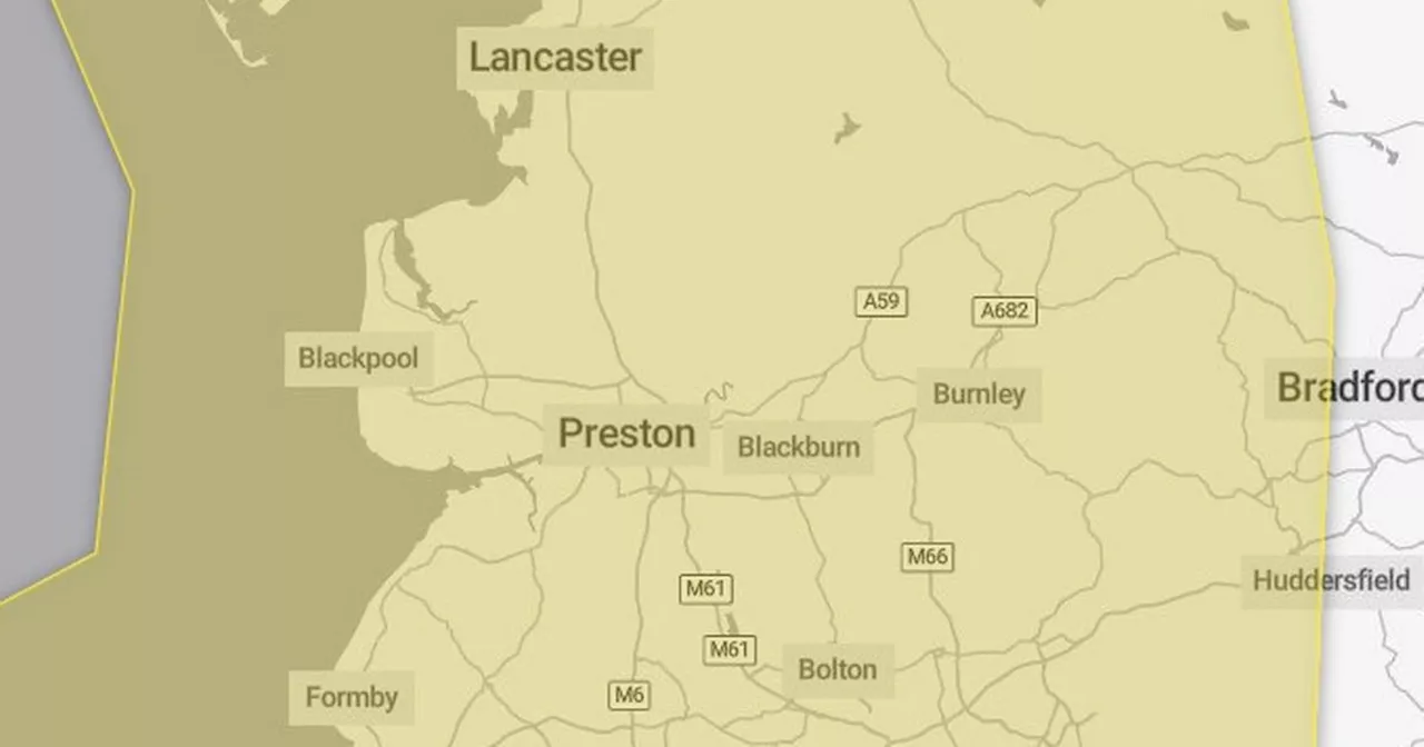 Hail and thunder warning for Lancashire as 70mph gusts cause traffic disruption