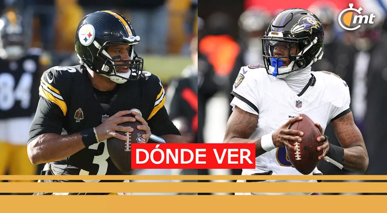 Ravens vs Steelers EN VIVO: ¿Dónde y a qué hora ver ONLINE el duelo por la división del Norte de la AFC?