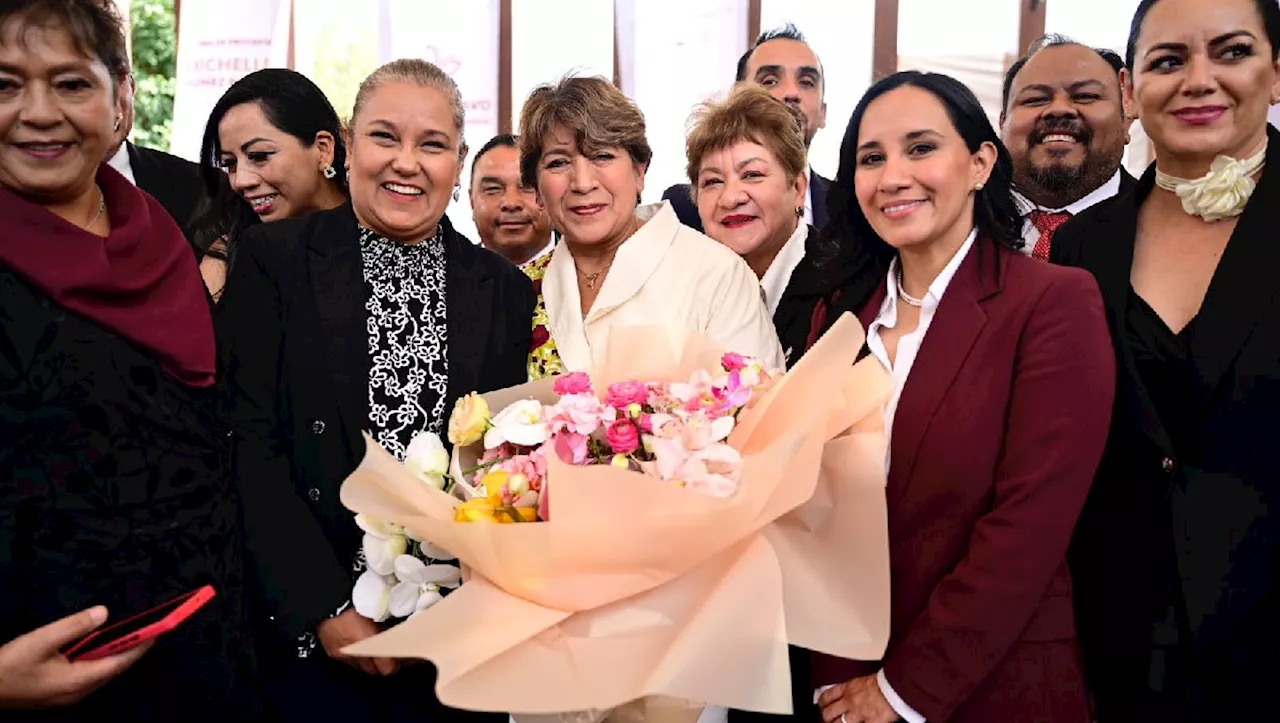 Delfina Gómez destaca éxito de operativos 'Enjambre' y 'Atarraya' en toma de protesta de Michelle Núñez