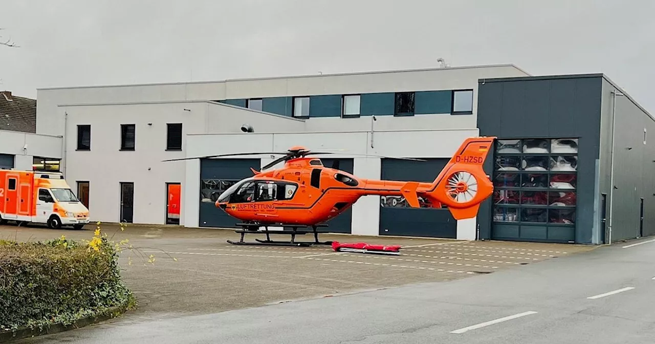 Radfahrer im Kreis Gütersloh lebensgefährlich verletzt: Rettungshubschrauber im Einsatz