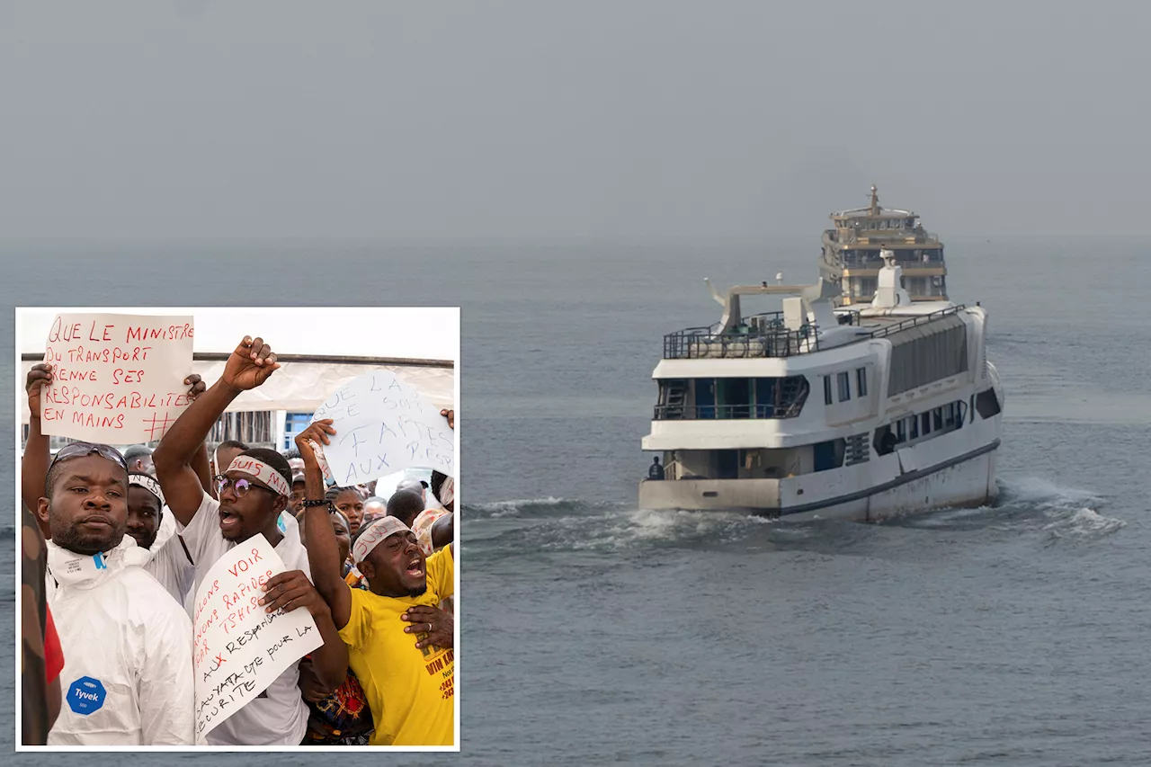 38 people dead and over 100 missing in Congo after a ferry capsizes