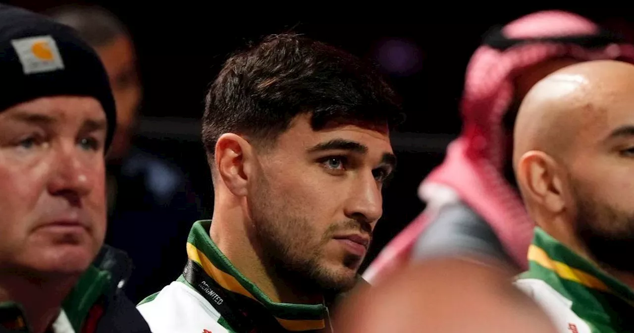 Tommy Fury looks miserable at Tyson Fury fight after Molly-Mae reunion