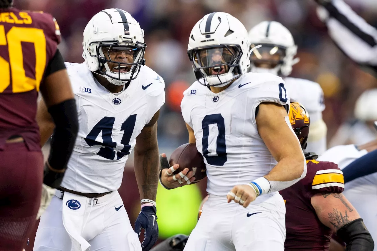 Penn State’s Dom DeLuca turns pick-6 into a touchdown: watch the play