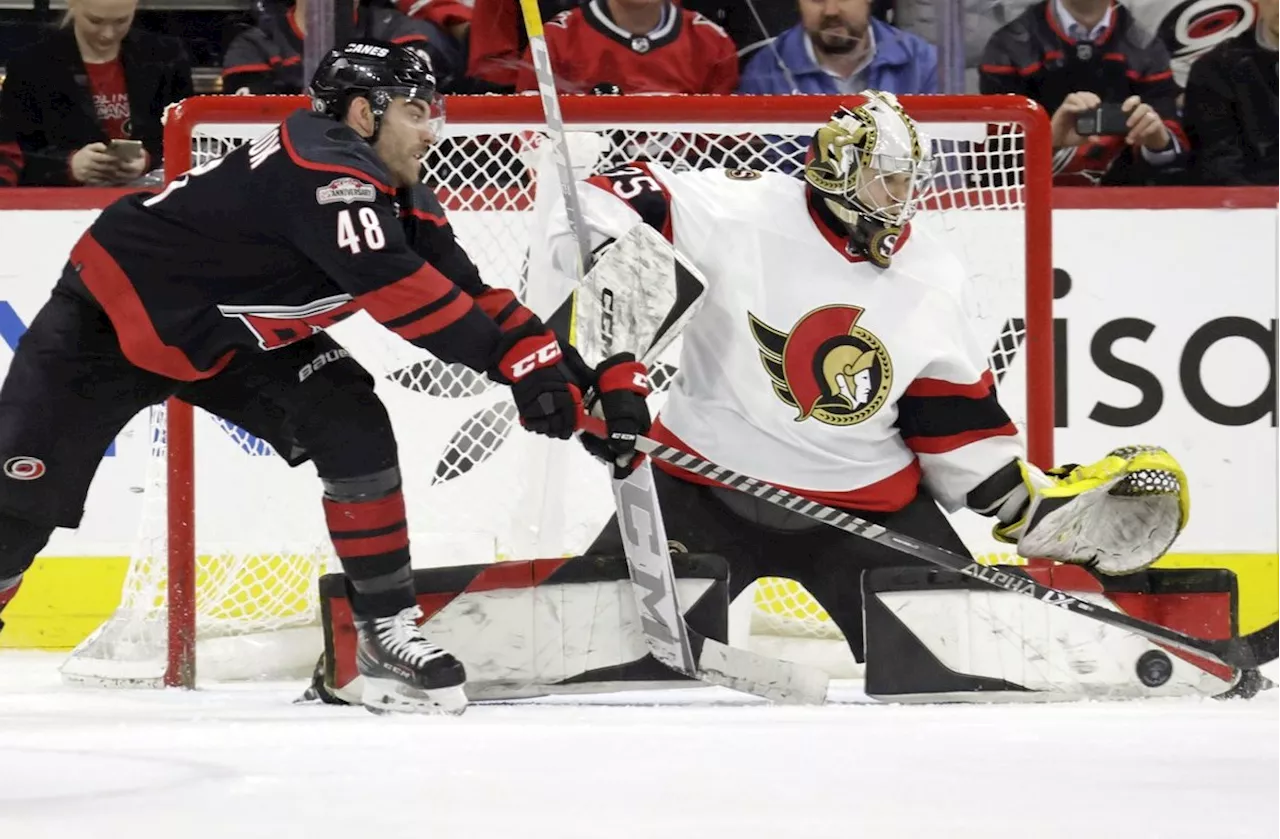 Ottawa Senators goalie Leevi Merilainen gets start against Vancouver Canucks