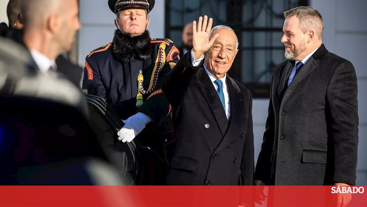 Marcelo Rebelo de Sousa recebido pelo chefe de Estado eslovaco com honras militares