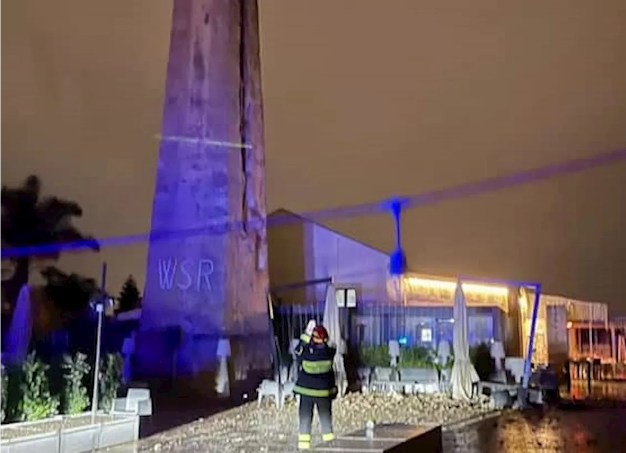 Palermo, un fulmine colpisce antica torre in un ristorante: quattro feriti. VIDEO