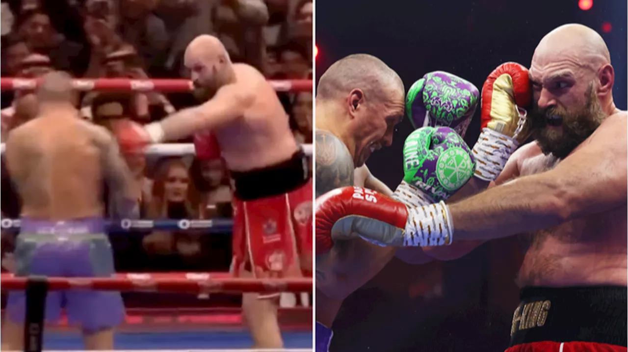 Exact moment Tyson Fury lost the fight against Oleksandr Usyk has been pinpointed by fans