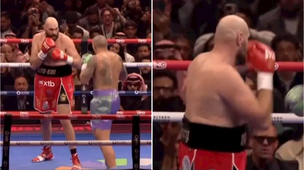 Fans spot Tyson Fury's kit just seconds into Oleksandr Usyk fight