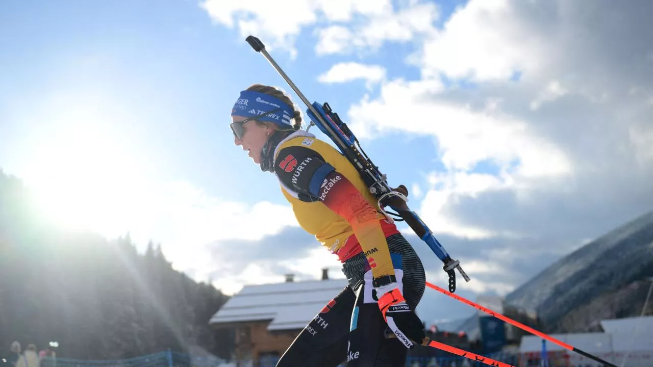 Biathlon: Franziska Preuß triumphiert in der Verfolgung in Annecy