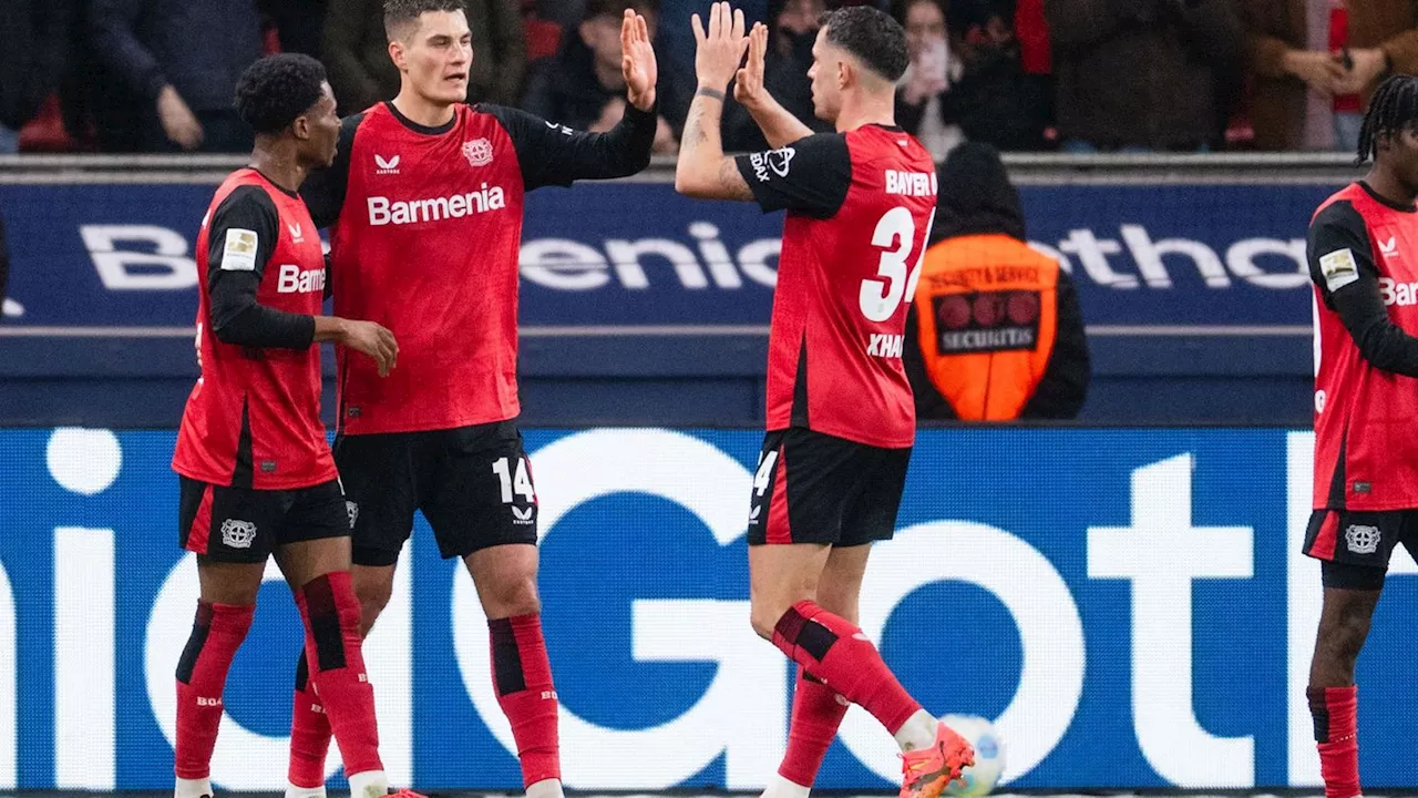 Fußball-Bundesliga: Leverkusen hält Anschluss an Bayern