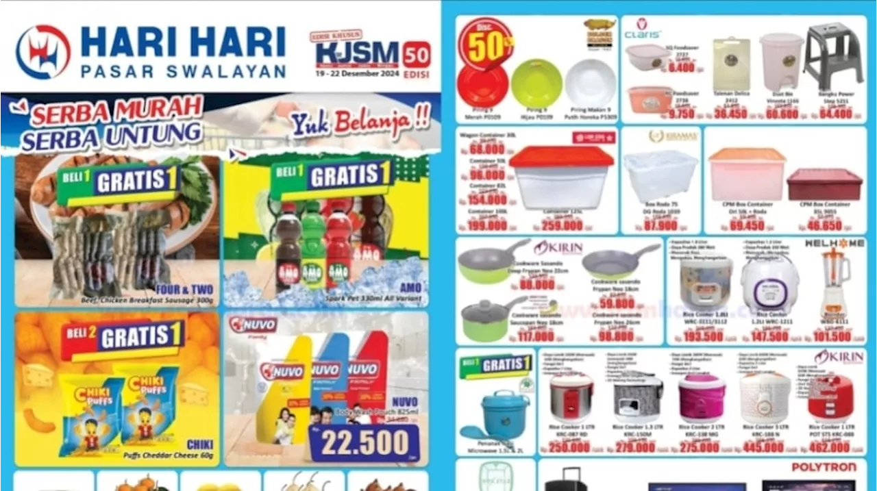 Promo Hari Hari KJSM Periode 19-22 Desember 2024, Buruan Serbu Diskonnya!