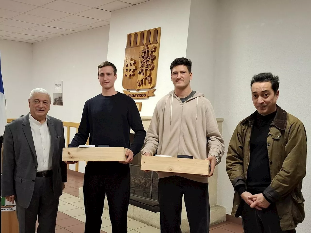 Gironde : le rugbyman Nicolas Depoortère et le rameur Grégoire Bireau honorés par leur commune de Vayres