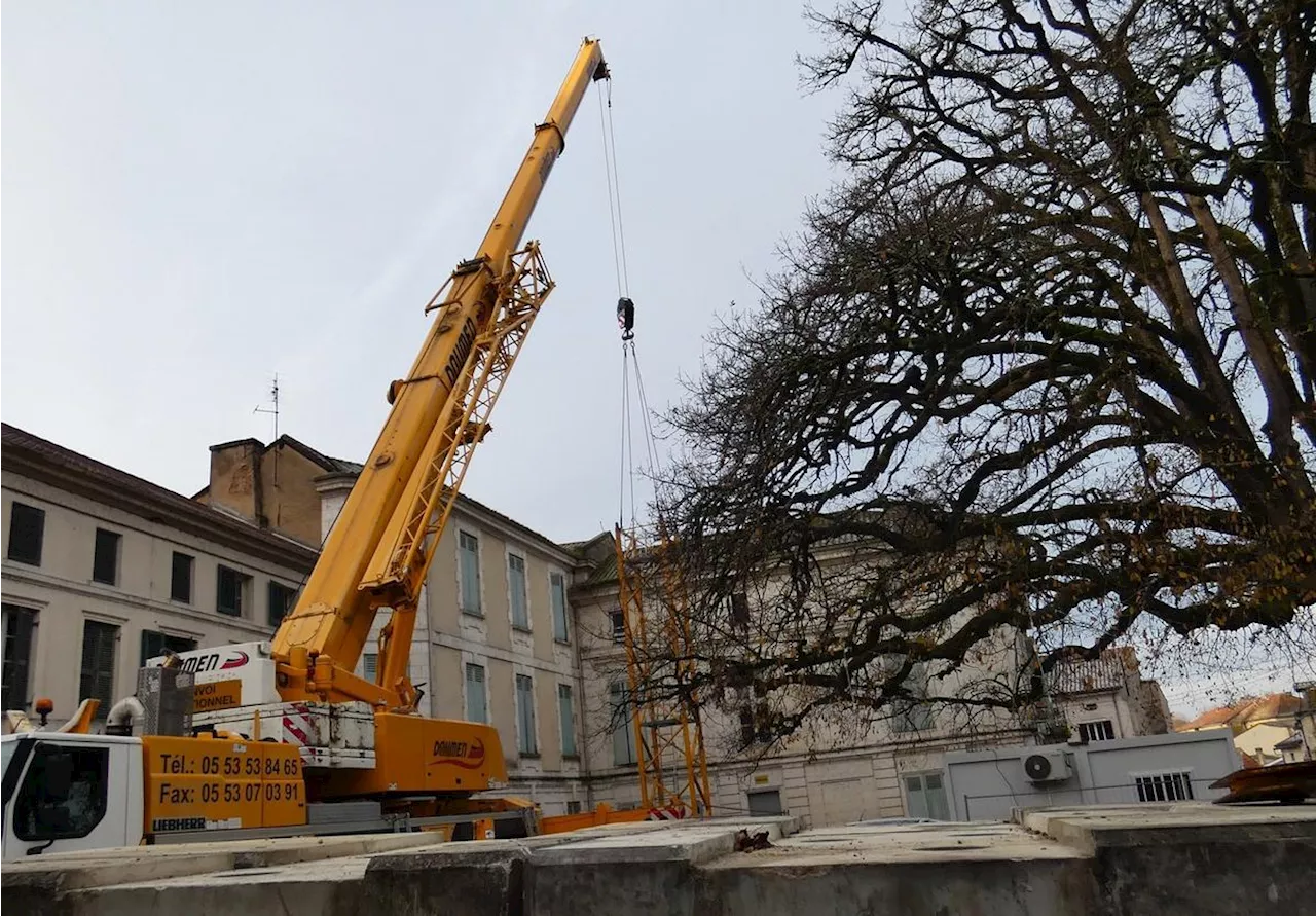 Mussidan : Deux chantiers qui vont modifier la physionomie du bourg