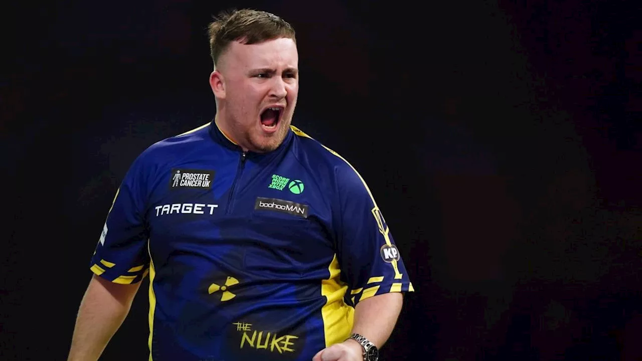 Luke Littler hits best-ever World Darts Championship set to fly into last 32