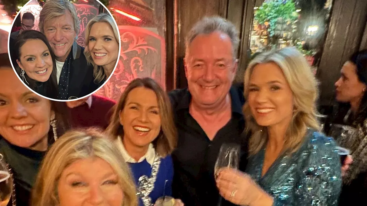 Pies Morgan reunites with GMB co-stars including Susanna Reid Reid and Kate Garraway as he throws boozy...