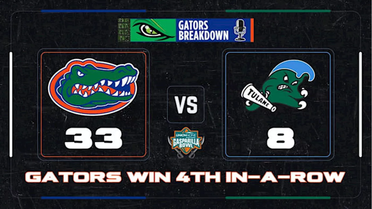 Florida Gators beat Tulane 33-8 to end 2024 season on four game win streak