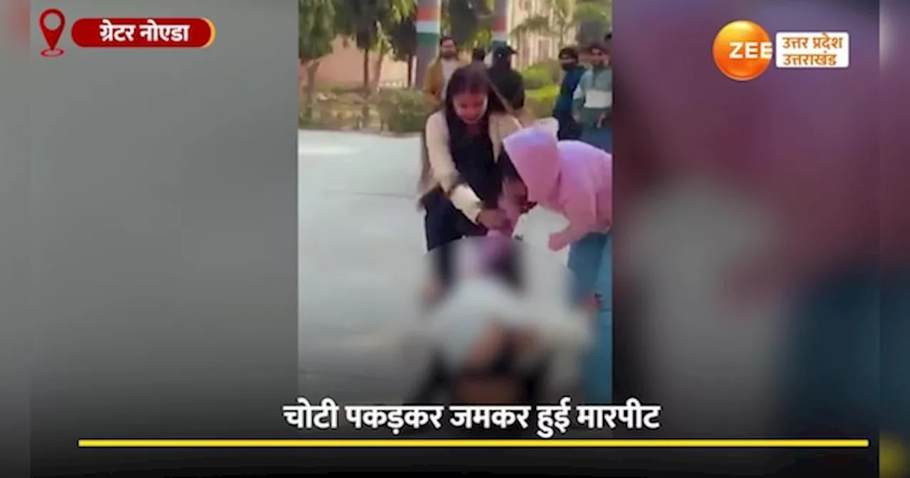 Greater Noida Fight Video: आशिक को लेकर भिड़ीं छात्राएं, ग्रेटर नोएडा में बाल पकड़कर एक छात्रा को जमकर पीटा