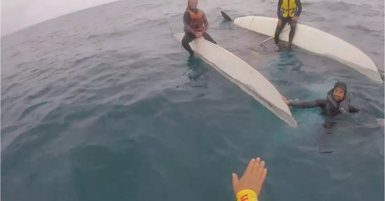 Trio rescued after boat overturns on NSW south coast