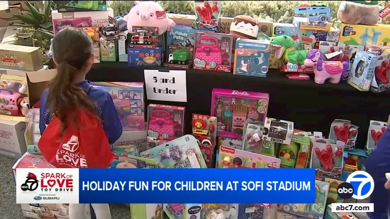 Spark of Love Toy Drive brings kid-friendly holiday fun to SoFi Stadium